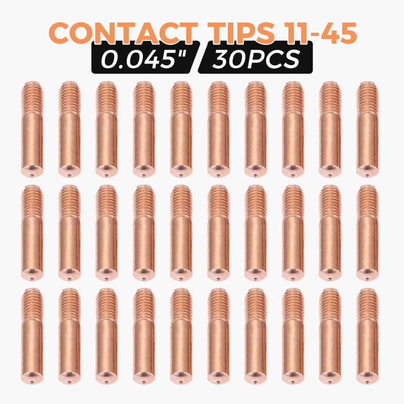 DRELD 30Pcs MIG Welding Contact Tips 11-45 0.045" Replacement for Lincoln/Magnum 100L & Tweco Mini #1 MIG Welding Gun - Image 4